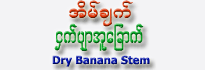 Dry Banana Stem